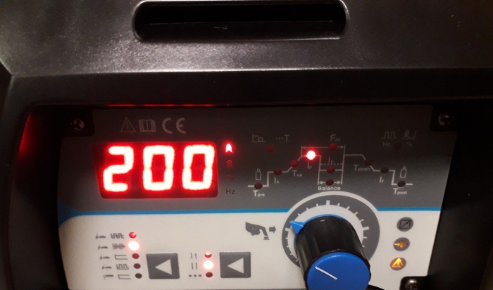 Tig AC DC 200 AC/DC pulse Digitaal